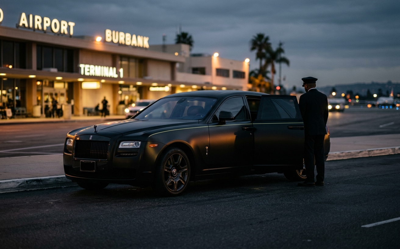 Hollywood Burbank Airport Chauffeur Transportation information from VOOR BLACK
