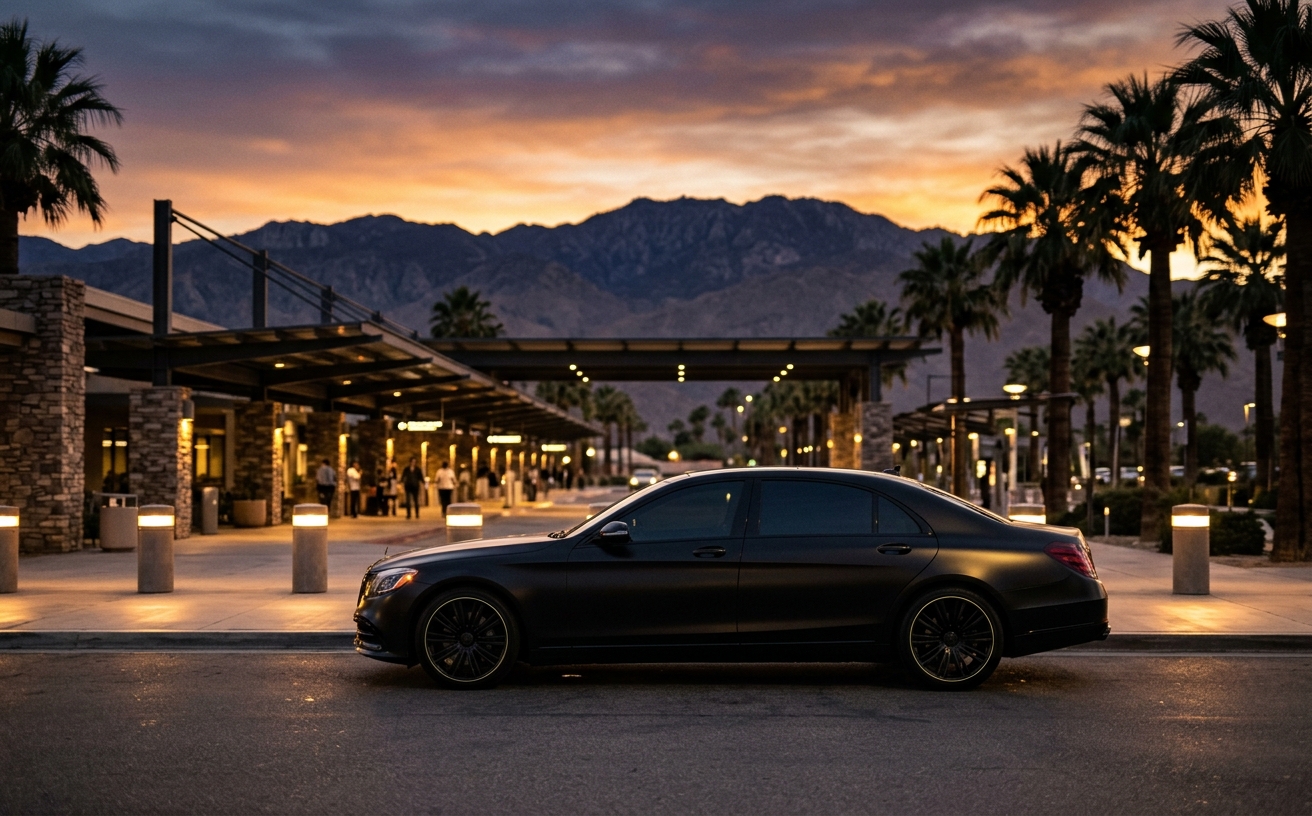 Palm Springs International Airport Chauffeur Transportation information from VOOR BLACK