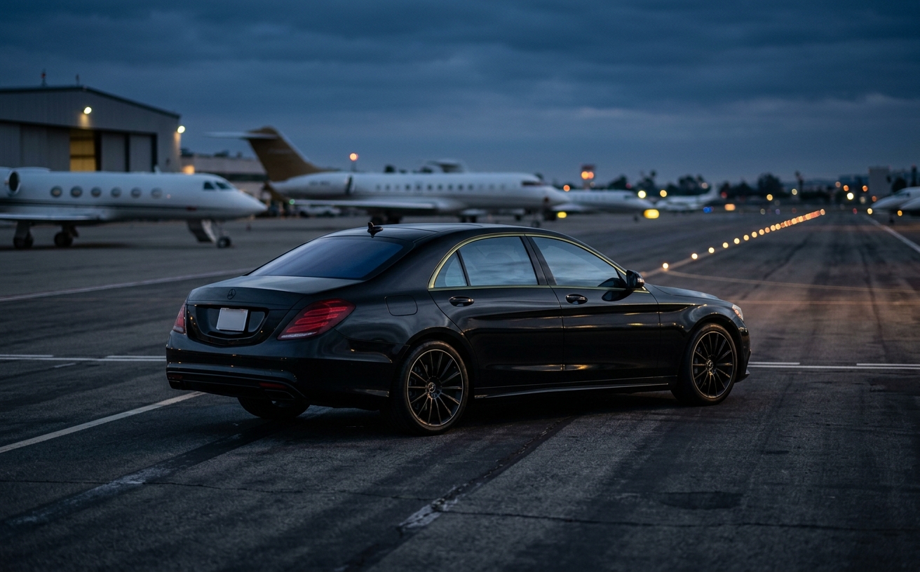 Van Nuys Airport Chauffeur Transportation information from VOOR BLACK