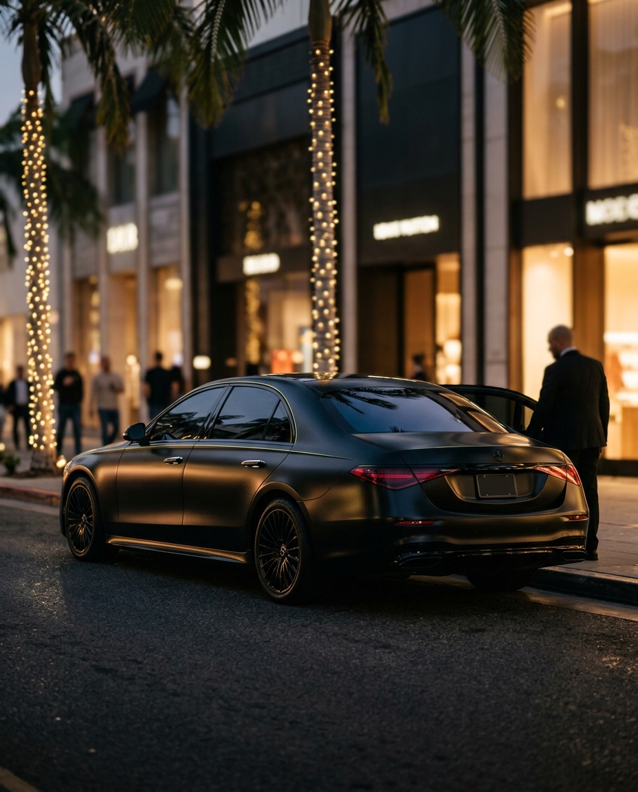 Beverly Hills Chauffeur Service information from VOOR BLACK