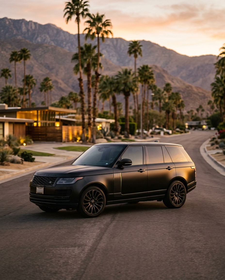 Palm Springs Chauffeur Service information from VOOR BLACK